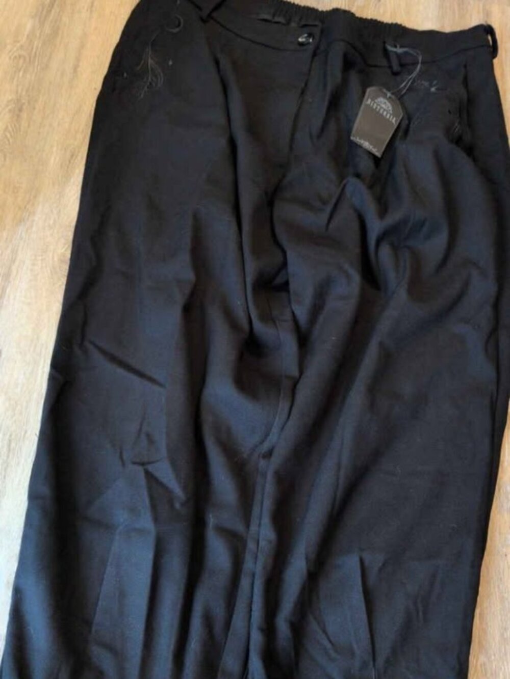 Disturbia size us 16 Black Embroidered Pants New With Tags